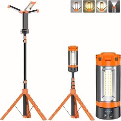 Rechargeable Camping and Work Light with Detachable Tripod