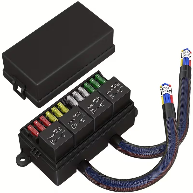 12V Pre-Wired Fuse Relay Box